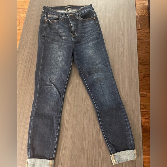 Judy Blue dark wash skinny jeans, size 3/26 - Picture 2 of 4